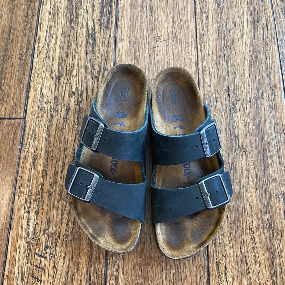 Black Leather Birkenstock’s